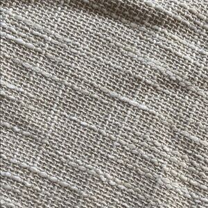 Max Studio Cream and Blue Textured Fabric Pillow Cover